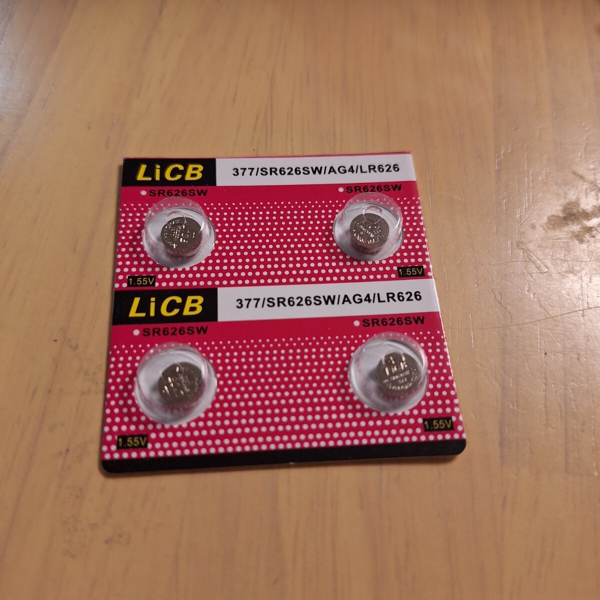 LiCB 4個 SR626SW ボタン電池 時計用 腕時計拍卖