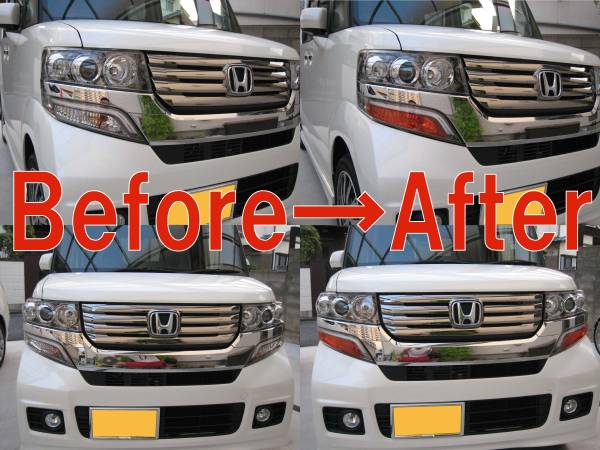 ホンダ JF1/JF2 Nボックスカスタム専用 USヘッドライト 調 シール NBOX HONDA拍卖