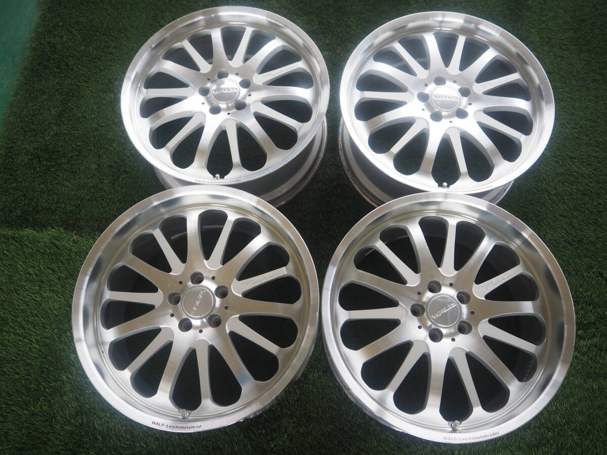 ☆茨城発 20x8.5J 20x9.5J 5x114.3 ET+43/+43 ハブ73 WALD PORTOFINO ポルトフィーノ ホイール4本拍卖