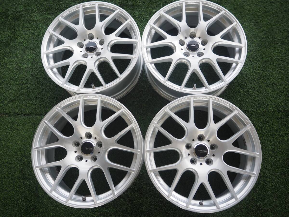 ☆茨城発 Advanti Racing VIGOROSO 18インチホイール PCD112/5H 7.5J+50 HUB54 4本 美品☆拍卖
