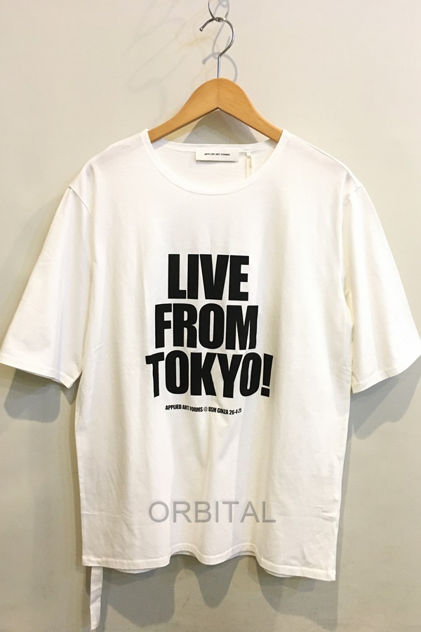 二子玉) APPLIED ART FORMS アプライドアートフォームズ 25SS 未使用 LIVE FROM TOKYO! 半袖Tシャツ メンズ S拍卖
