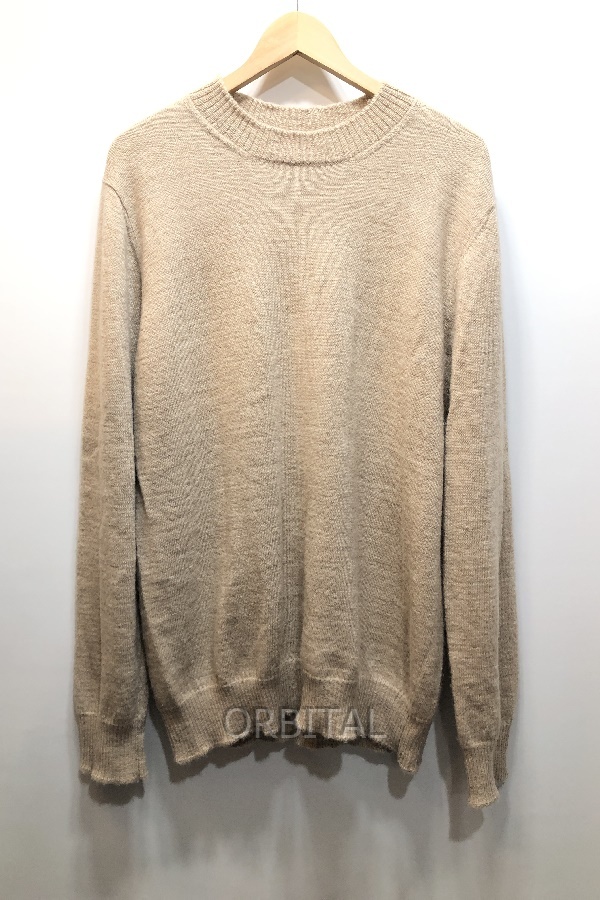 経堂) メゾンマルジェラ MAISON MARGIELA 22AW ウールアルパカニット セーター ベージュ S50HA1083 S18 定価13万位 サイズS拍卖
