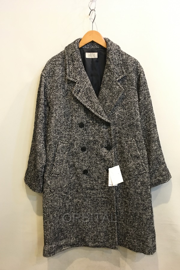 二子玉)JOURNAL STANDARD relume ジャーナルスタンダード 24AW 未使用 BIGヘリンボーンWフロントチェスターコート 定価34,100円拍卖