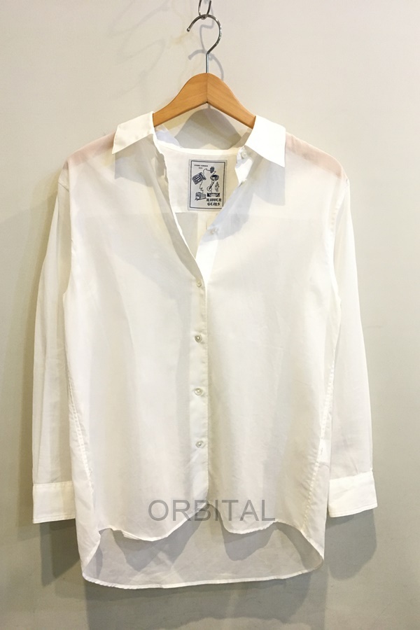 二子玉)ロンハーマン取扱 Hidden Gems ヒデンジェムス 25SS 極美品 シアーロングスリーブシャツ ブラウス レディース F拍卖