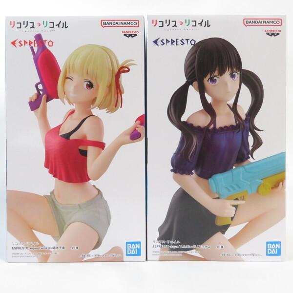 中古 未開封品 ESPRESTO リコリス・リコイル 錦木千束/井ノ上たきな Aqua Twinkle 2体セット BANDAI NAMCO/バンダイナムコ フィギュア拍卖