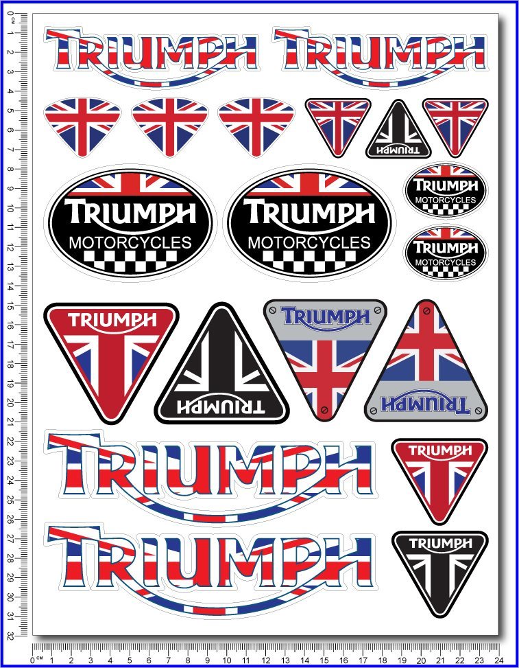 TRIUMPH トライアンフ Tiger ボンネビル デイトナ ステッカー S241拍卖