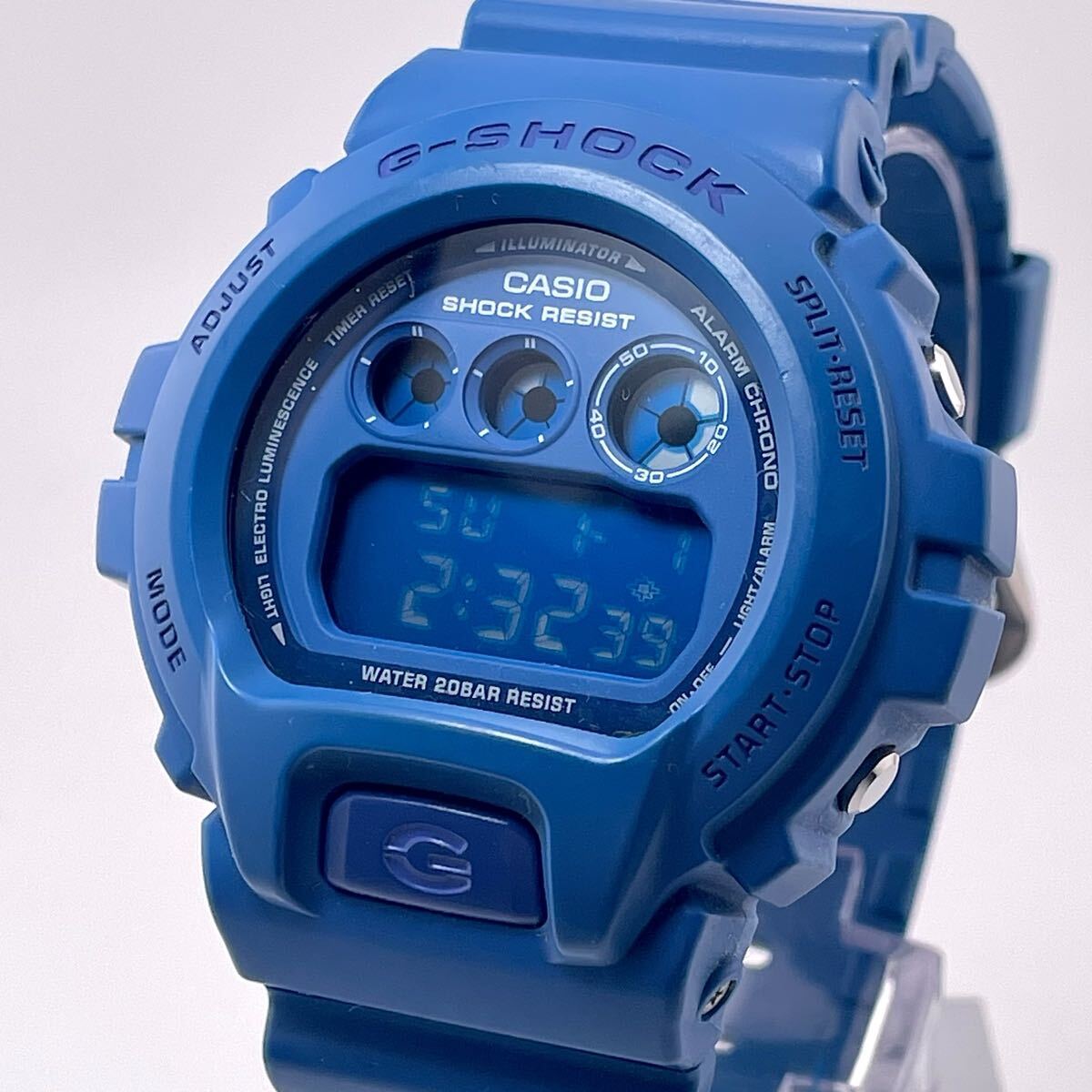 【新品電池/反転液晶】クレイジーカラーズ G-SHOCK/Gショック DW-6900MM 時計 デジタル quartz/クオーツ QZ CASIO/カシオ 稼働 ブルー 希少拍卖