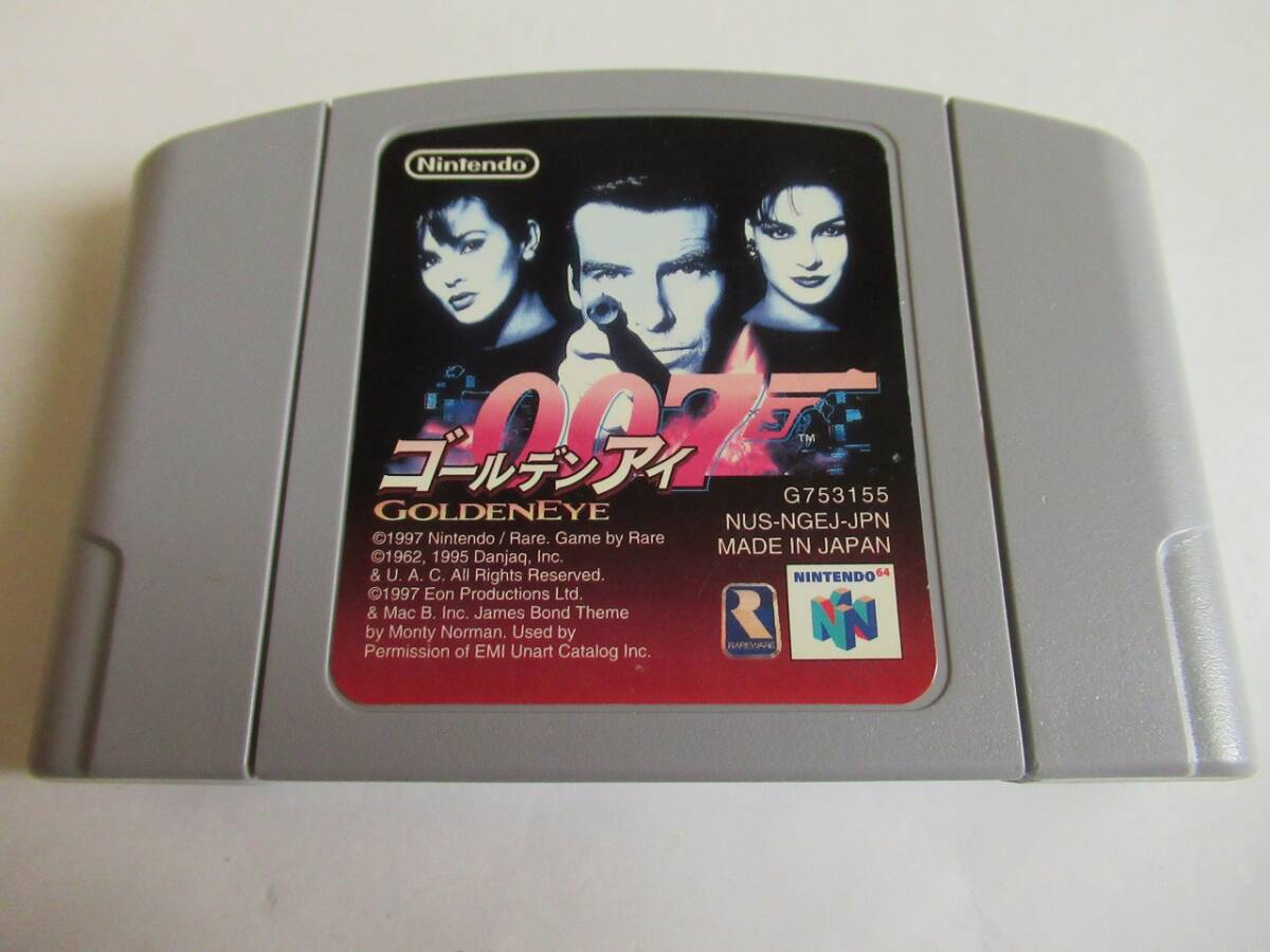 MKN221★N64 ソフトのみ 007 ゴールデンアイ GOLDENEYE セーブデータ有り 起動確認済み クリーニング済み ニンテンドー64拍卖