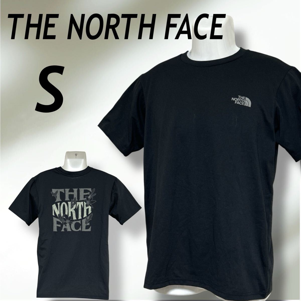 THE NORTH FACE ザノースフェイス メンズ 半袖Tシャツ S カットソー バックプリント ロゴ NT32381 アウトドア プラック系 (I03)★#拍卖