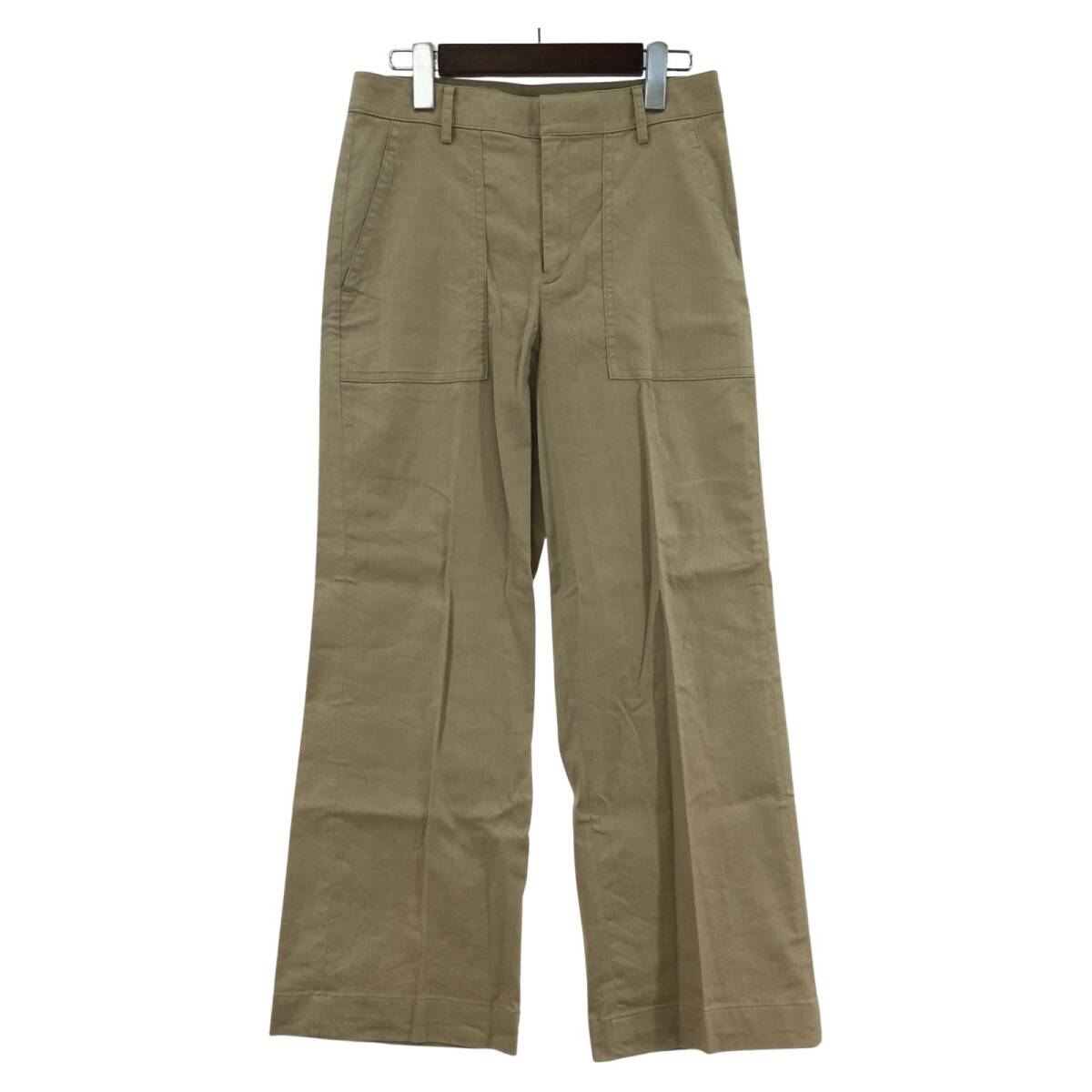 23区 Wingt-trois Arrondissements ニジュウサンク リネン混 ストレート パンツ size38/ベージュ拍卖