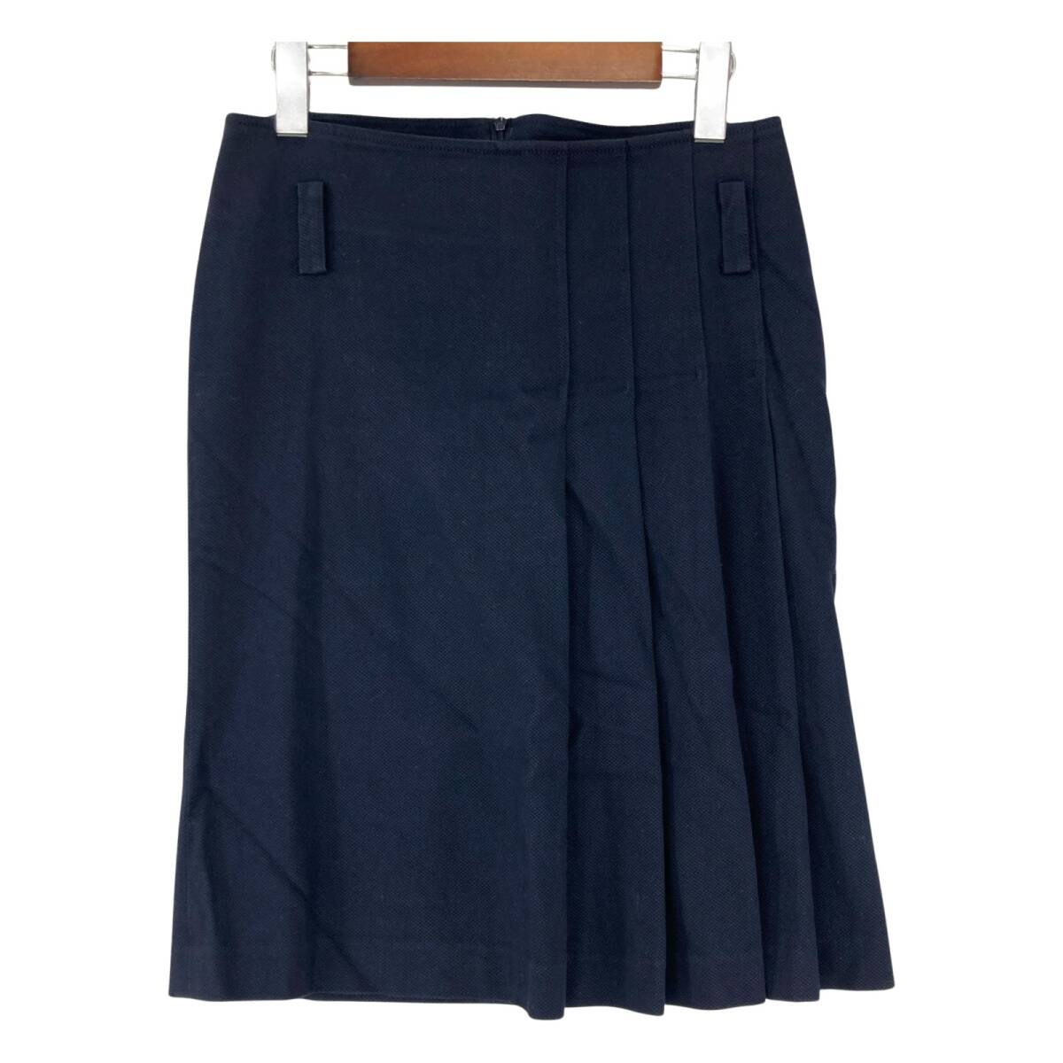 PATRIZIA PEPE パトリツィア ペペ タック スカート size40/ネイビー ゆうパケットOK拍卖