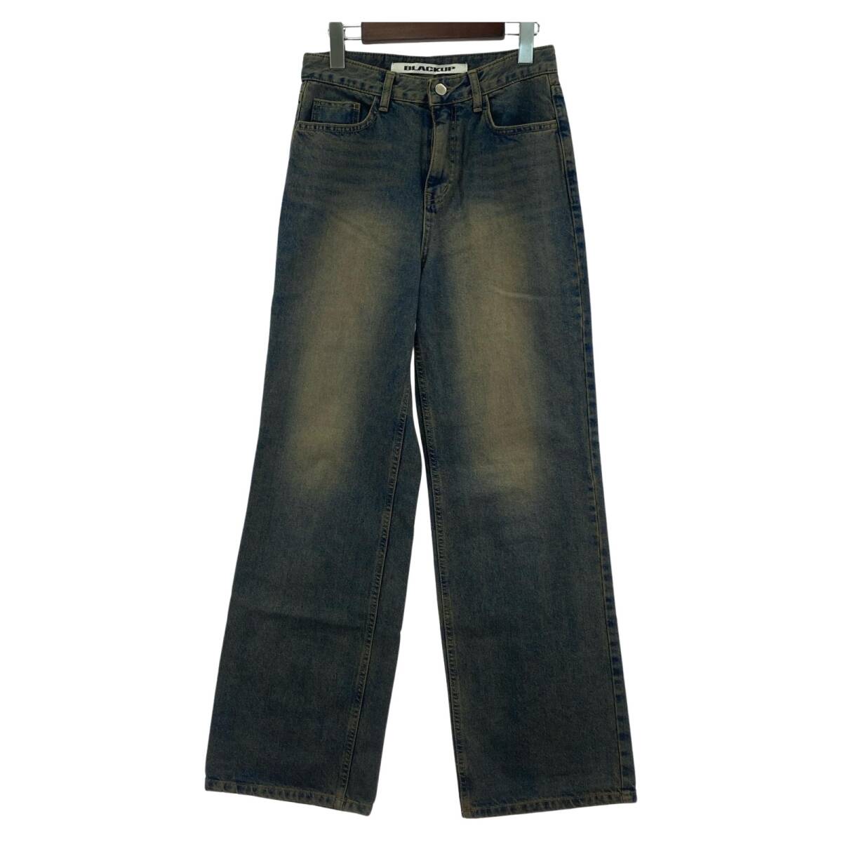 BLACKUP ブラックアップ ヴィンテージ加工 デニムパンツ sizeS/ブルー系拍卖