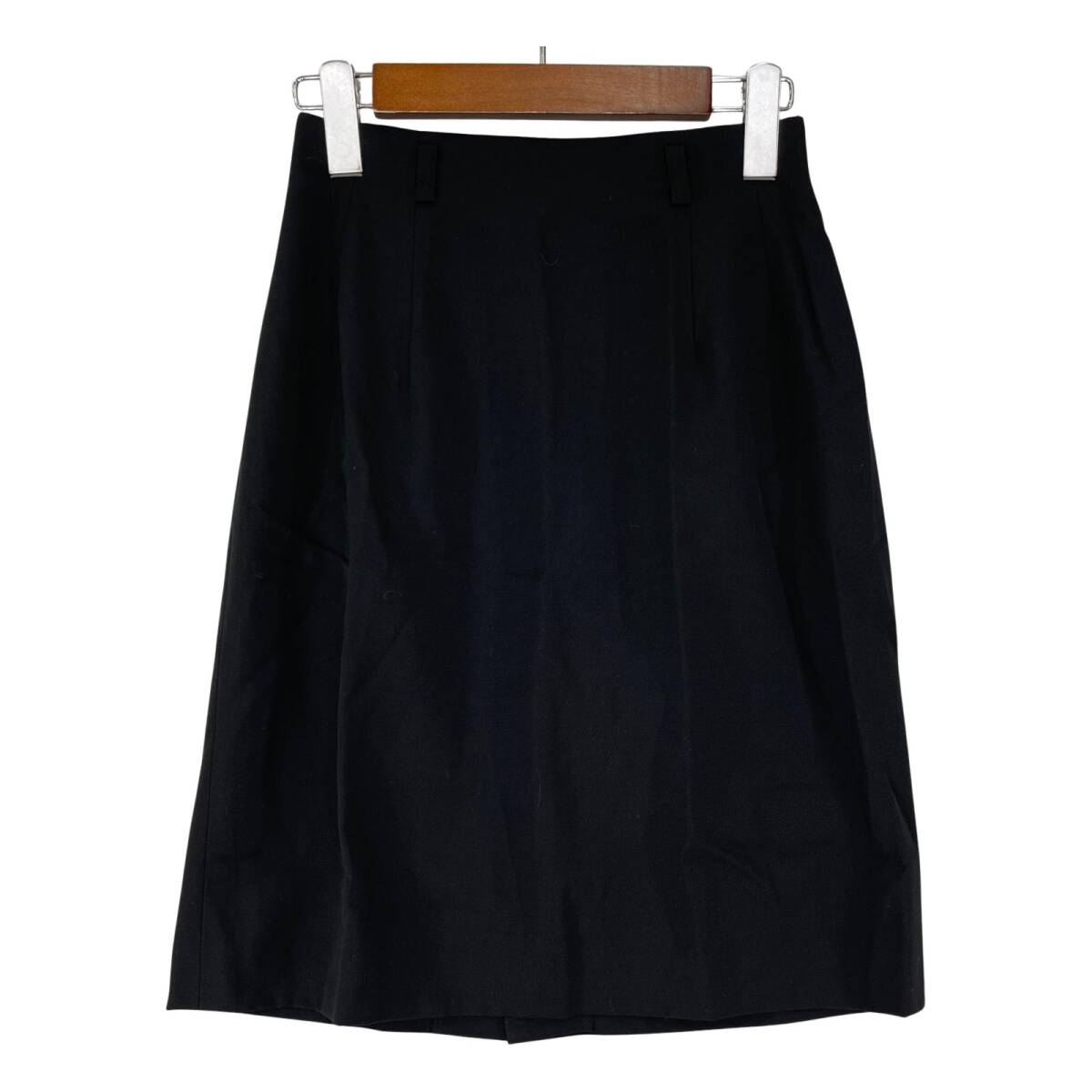 COMME CA DU MODE コムサデモード ひざ丈 スカート sizeM/ブラック ゆうパケットOK拍卖