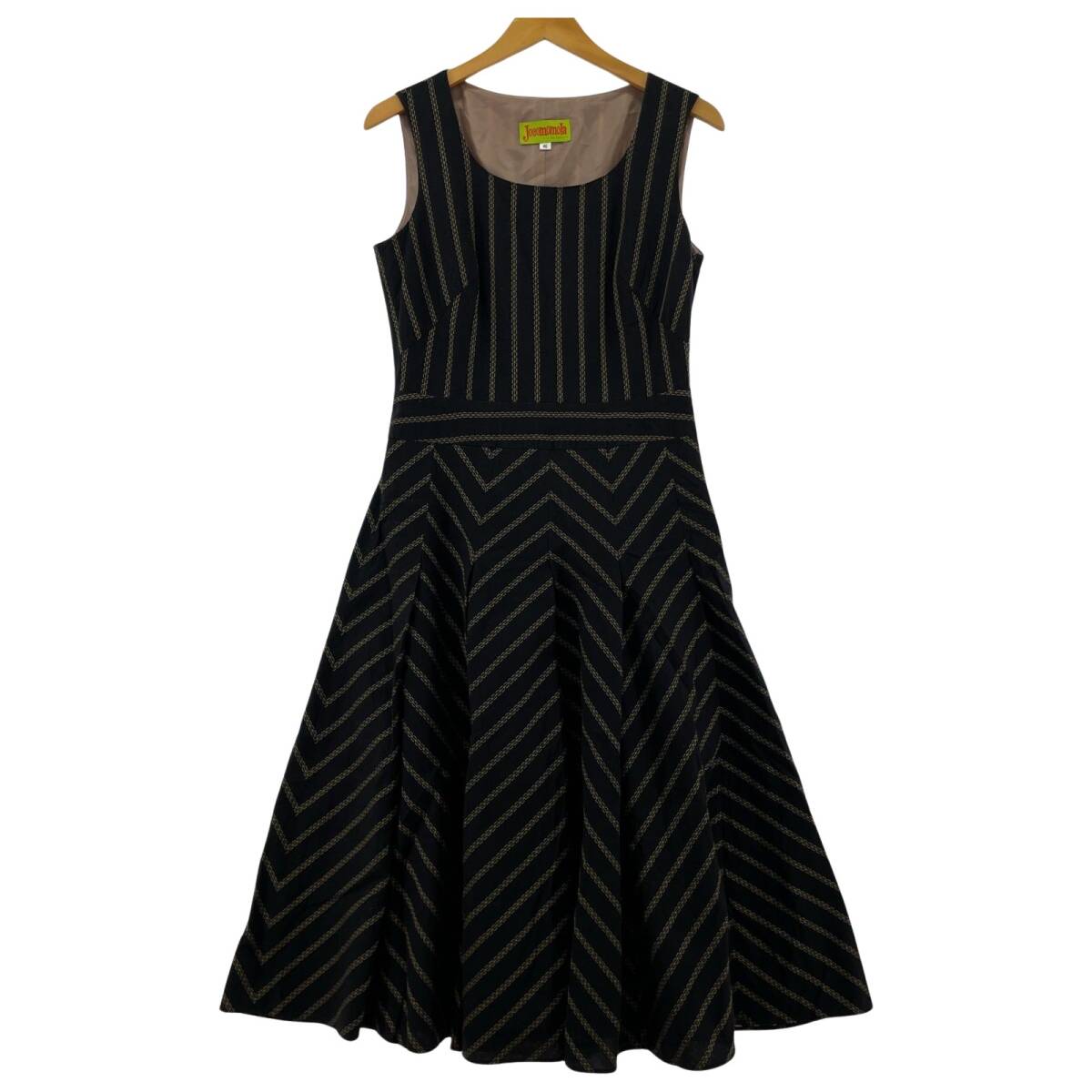 Jocomomola ホコモモラ ノースリーブ ワンピース size40/ブラック系拍卖