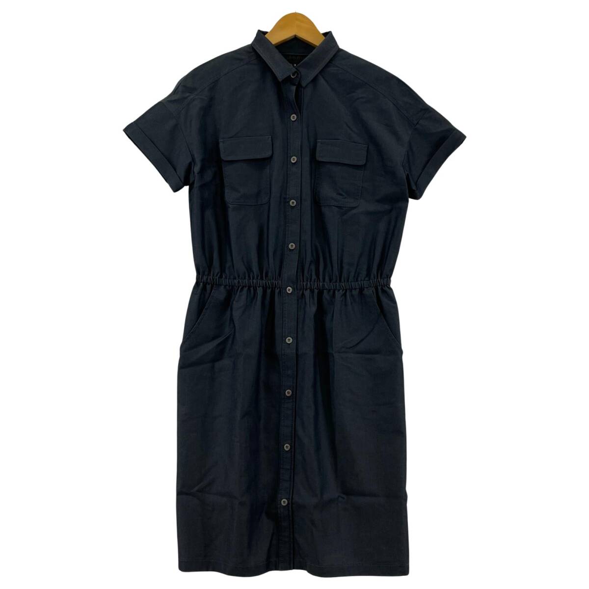 UNTITLED アンタイトル 半袖 シャツ ワンピース size3/ネイビー拍卖