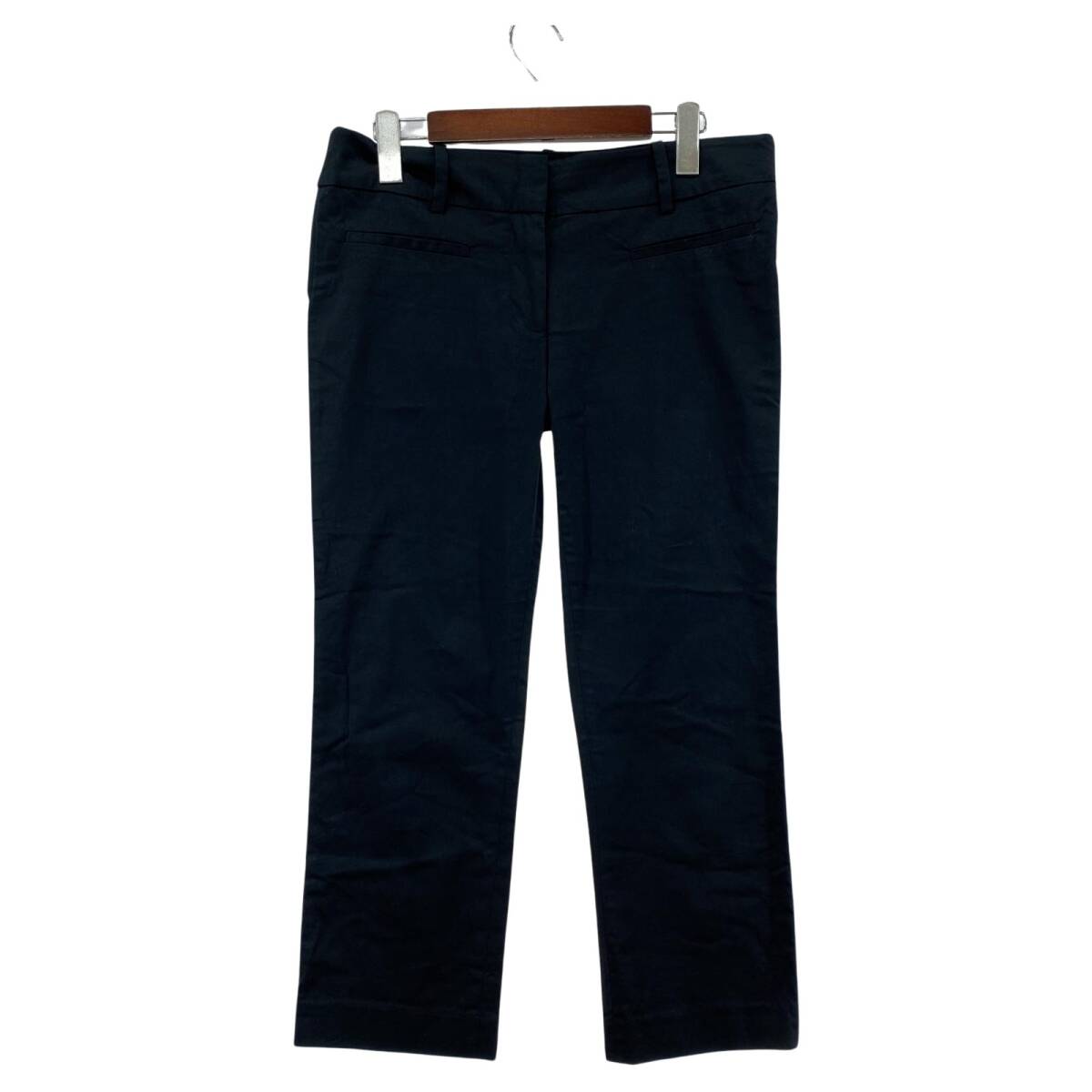 ZARA basic ザラ ベーシック クロップド パンツ sizeUSA 06/ブラック ゆうパケットOK拍卖