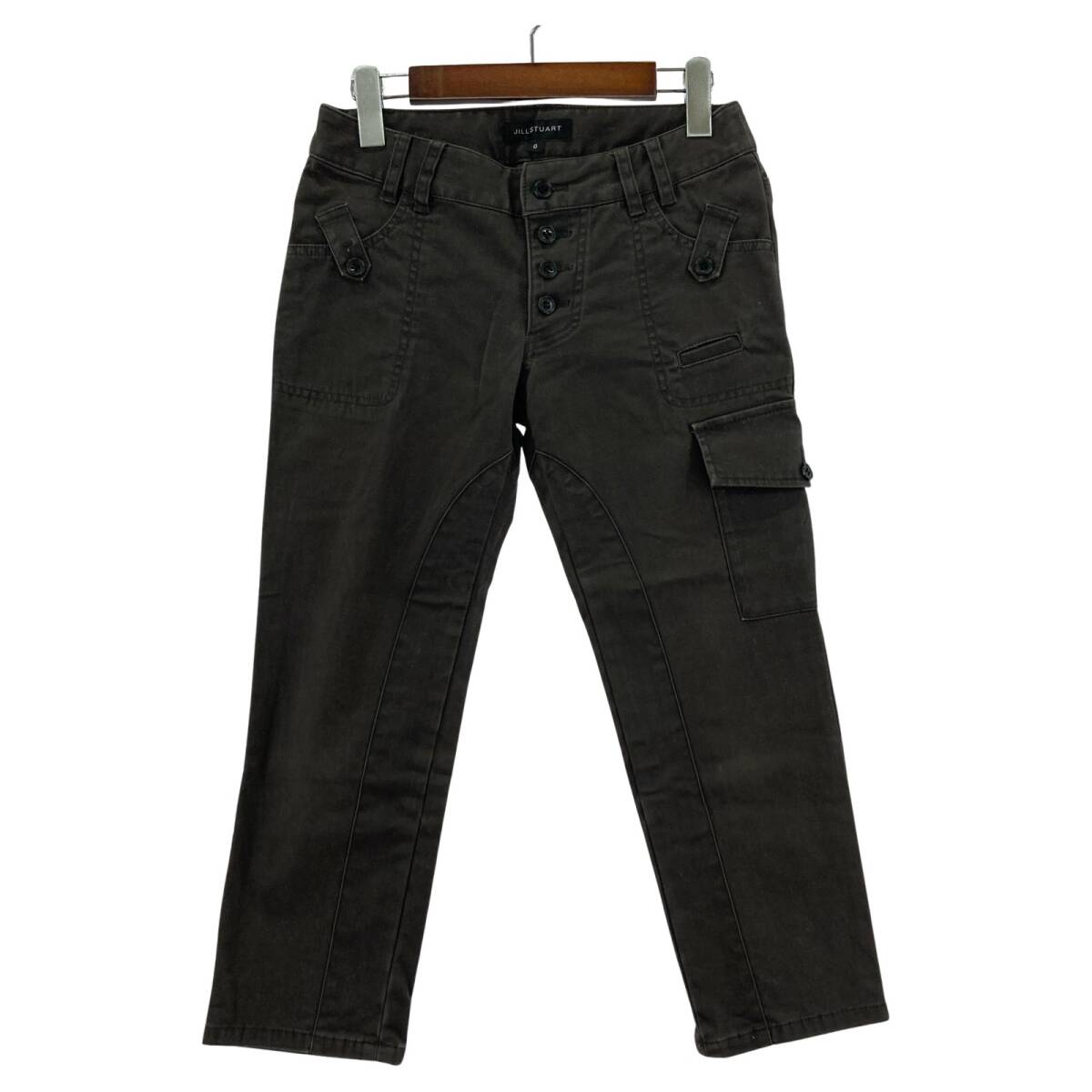 JILLSTUART ジルスチュアート クロップド丈 パンツ size0/チャコール系拍卖