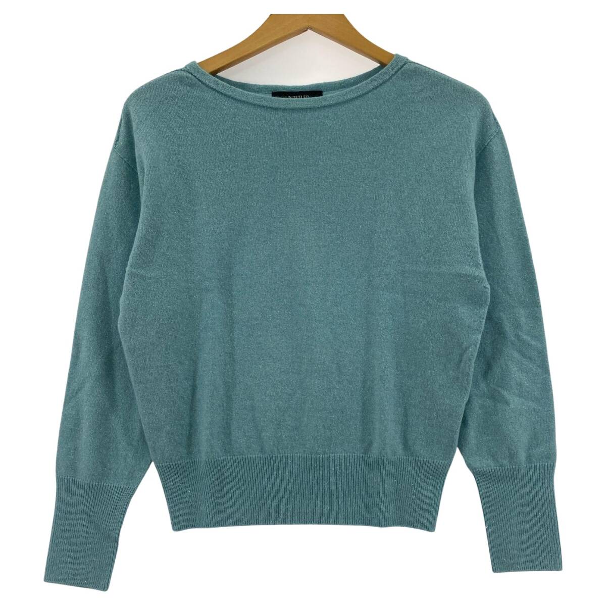 UNTITLED アンタイトル カシミヤ混 ニット カットソー sizeXS/ライトブルー拍卖