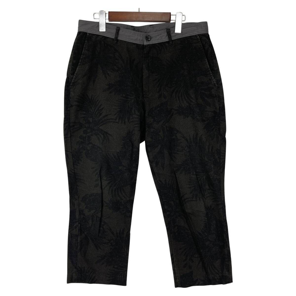 nano universe ナノユニバース 総柄 パンツ sizeL/カーキ系拍卖