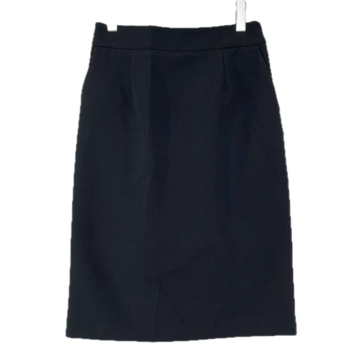 美品 DELEGANT デレガント タグ付き バックスリット スカート size38/M/ブラック ゆうパケットOK拍卖