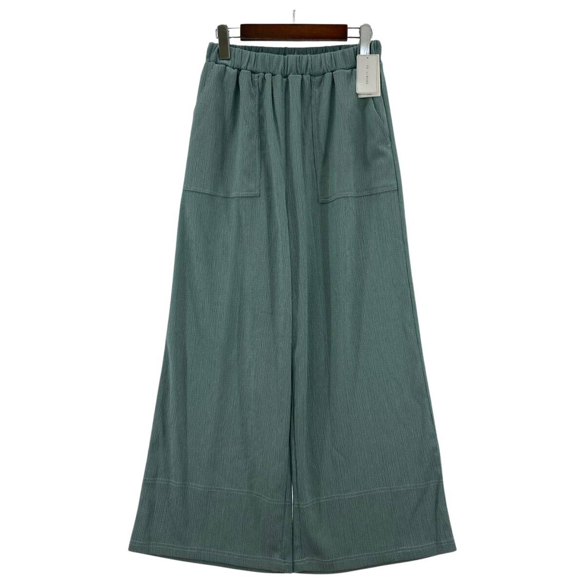 YE Li BARE イリベア タグ付き 楊柳イージー パンツ sizeF/ブルー系拍卖