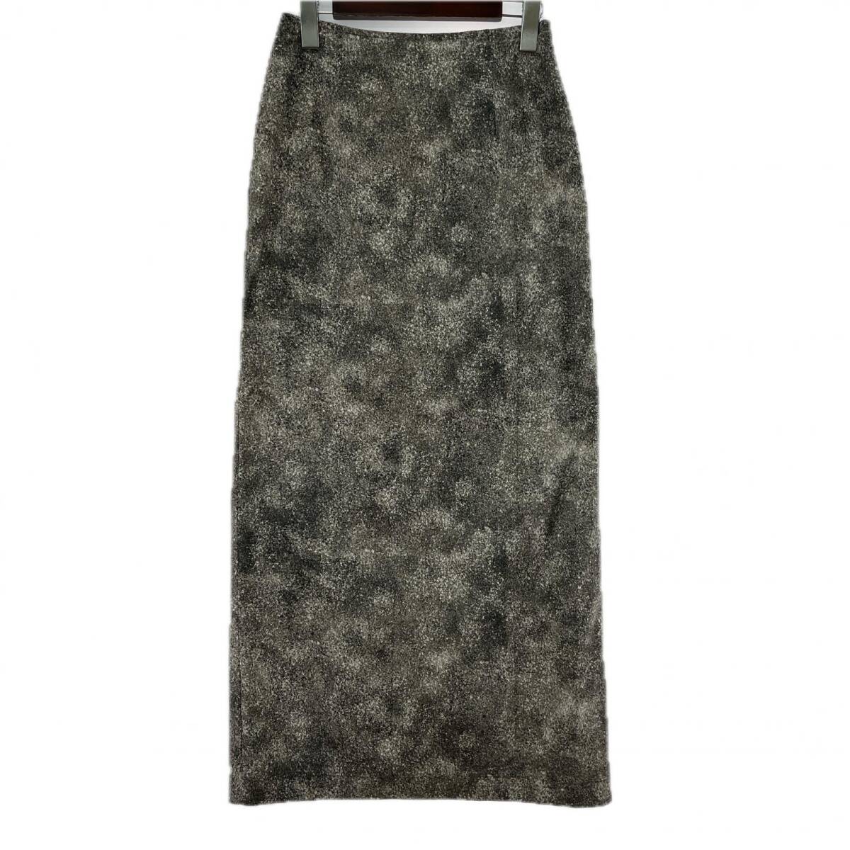 SENSE OF PLACE by URBAN RESEARCH 総柄 バックスリット ナロー ロングスカート sizeFree/チャコールグレー ゆうパケットOK拍卖