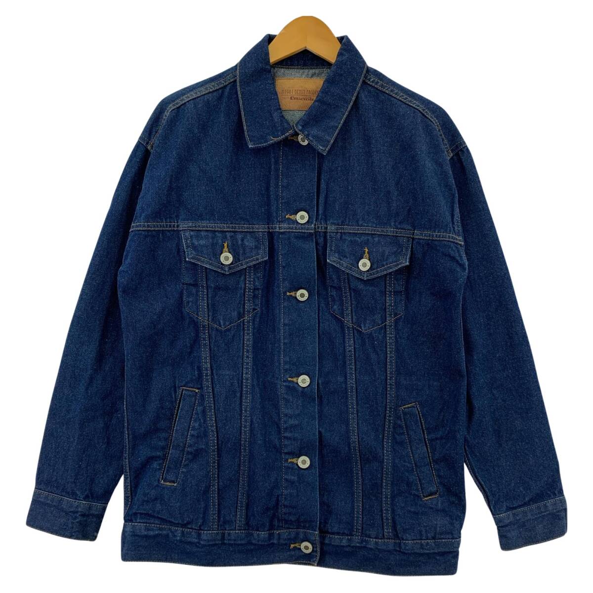 ems excite エムズエキサイト デニムジャケット sizeM/ネイビー拍卖