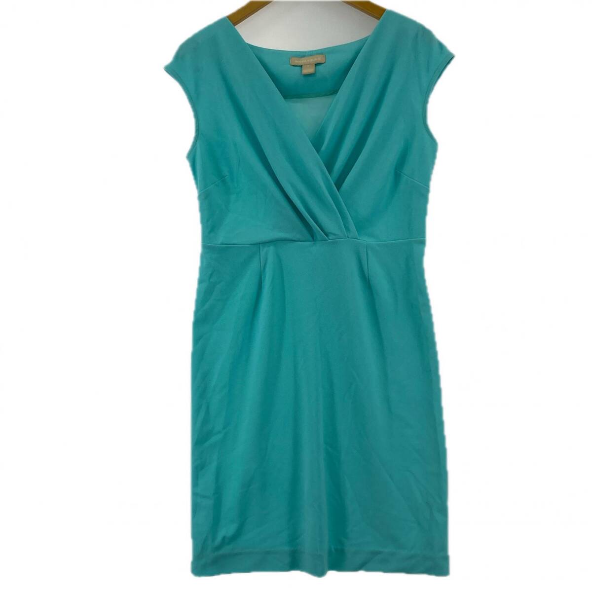 BANANA REPUBLIC バナナリパブリック カシュクール ワンピース sizeS/ライトブルー ゆうパケットOK拍卖