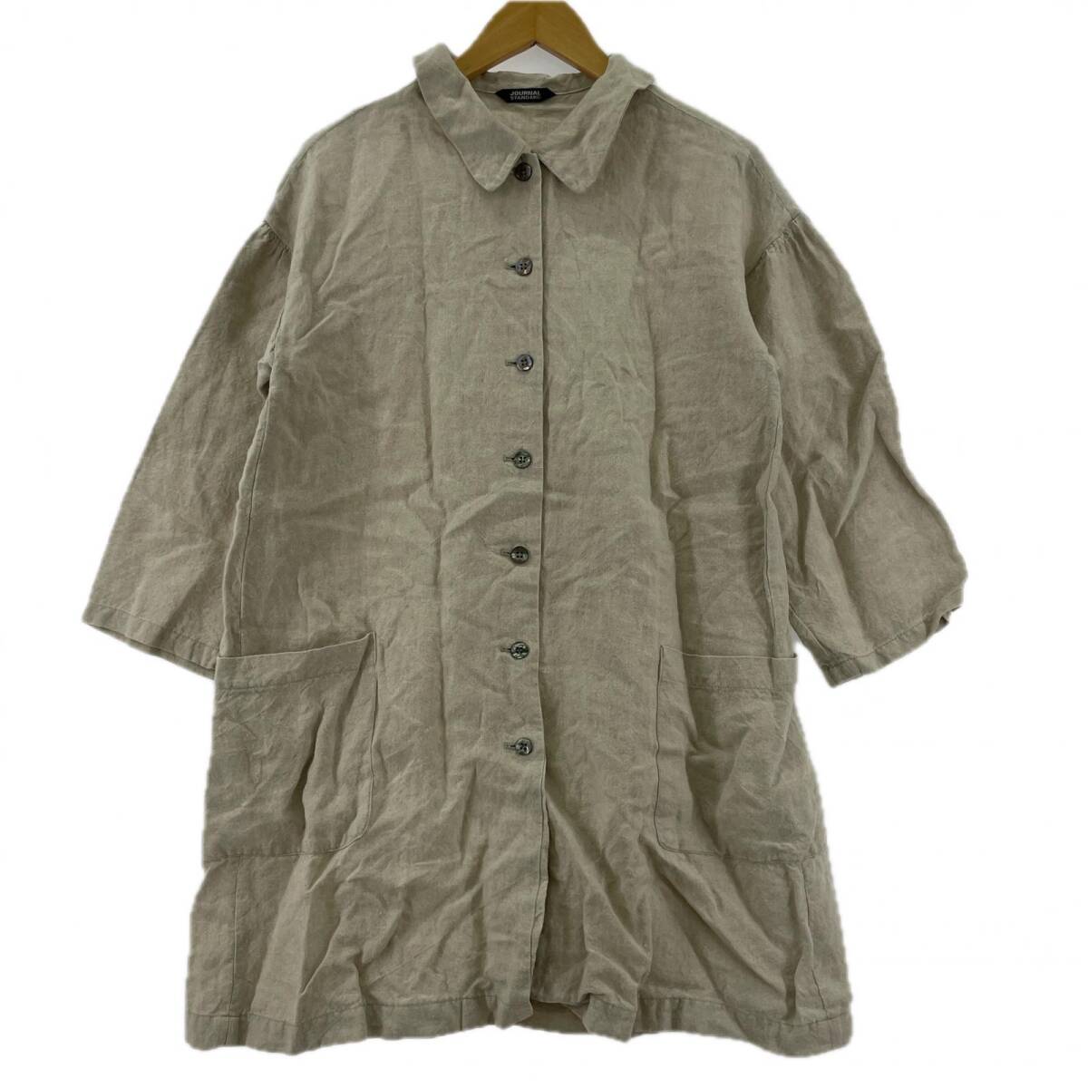 JOURNAL STANDARD ジャーナルスタンダード リネン チュニック size表記なし/ライトベージュ拍卖
