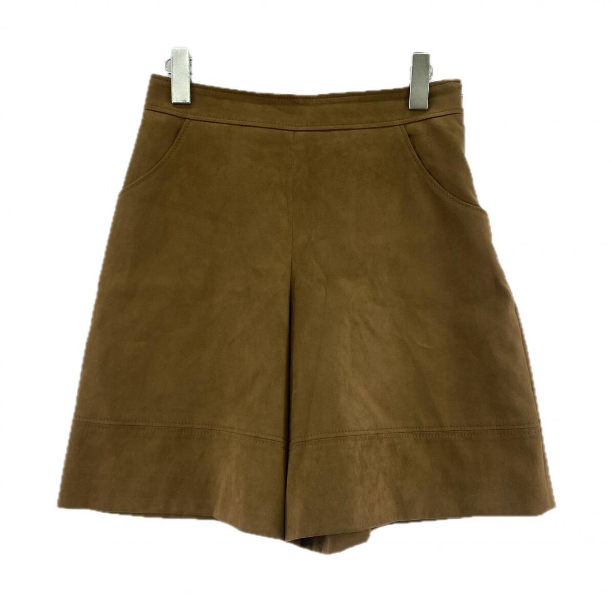 kumikyoku クミキョク フェイクスエード パンツ size2/ブラウン拍卖