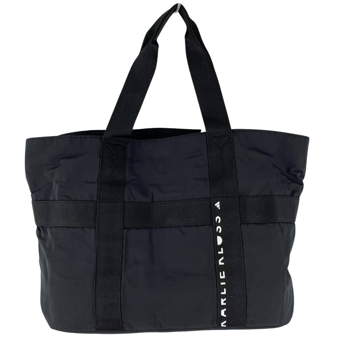 adidas アディダス タグ付き ポーチ付き トートバッグ/ブラック拍卖