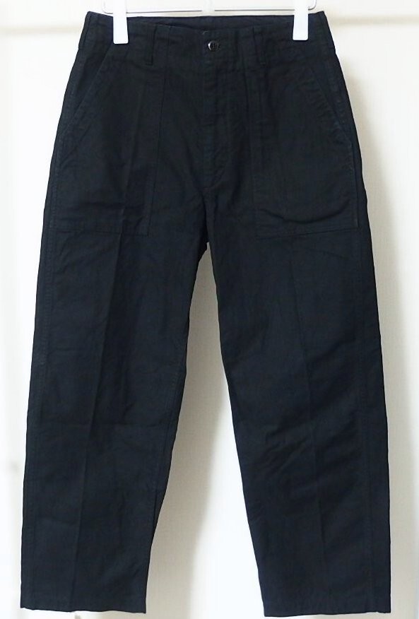 24AW Engineered Garments エンジニアードガーメンツ Fatigue Pant Cotton Brushed HB ヘリンボーン ファティーグ パンツ XS 黒拍卖