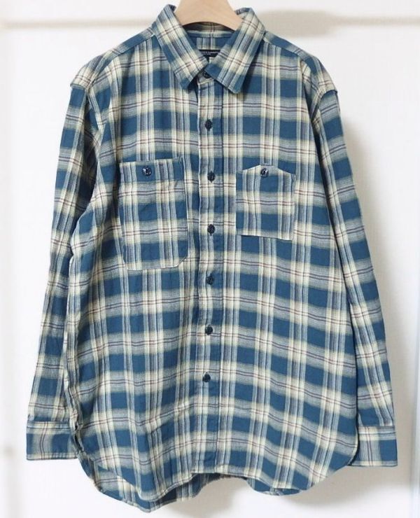 25AW Engineered Garments エンジニアードガーメンツ Work Shirt Cotton Plaid Jacquard ジャガード チェック ワーク シャツ S拍卖