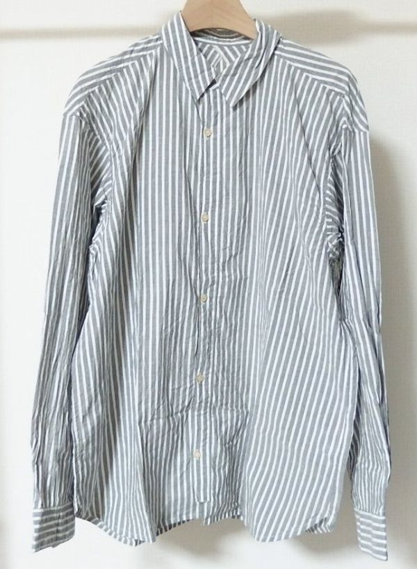 POSTALCO ポスタルコ Free Arm Shirt フリー アーム シャツ M ストライプ拍卖