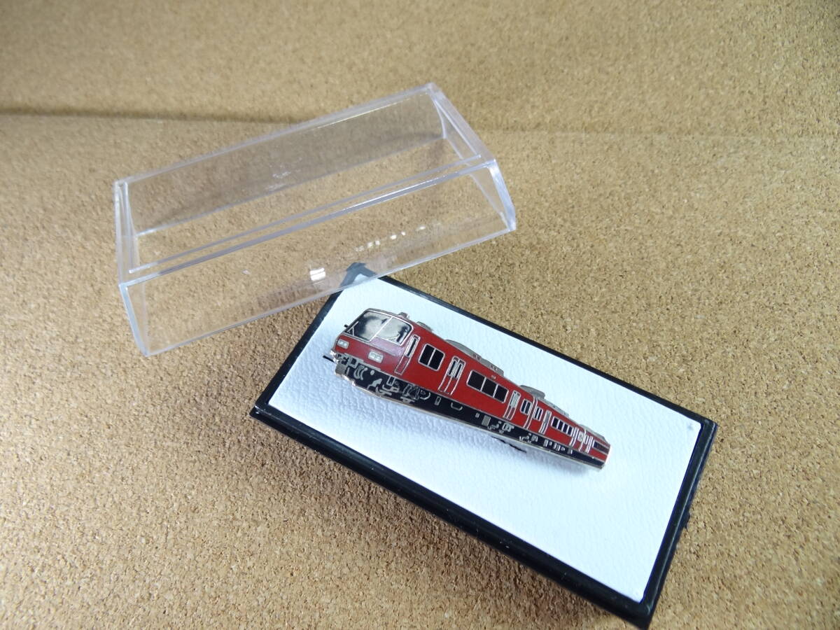 名鉄 名古屋鉄道 / 名古屋本線 名鉄5700形電車 ネクタイピン ケースあり / タイピン 鉄道グッズ 電鉄 列車 赤い電車 急行 私鉄拍卖