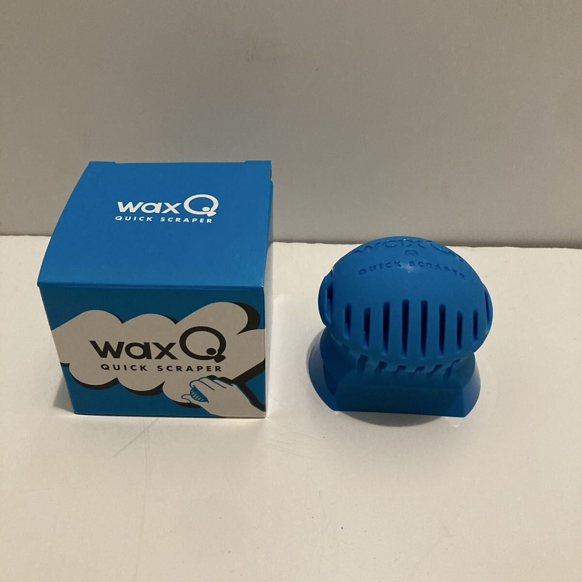 新品 正規 WAX Q QUICK SCRAPER SEASIDE BLUE ワックス フレッシュ スクレーパー ブルー サーフボード サーフィン はがし キュー丸型拍卖
