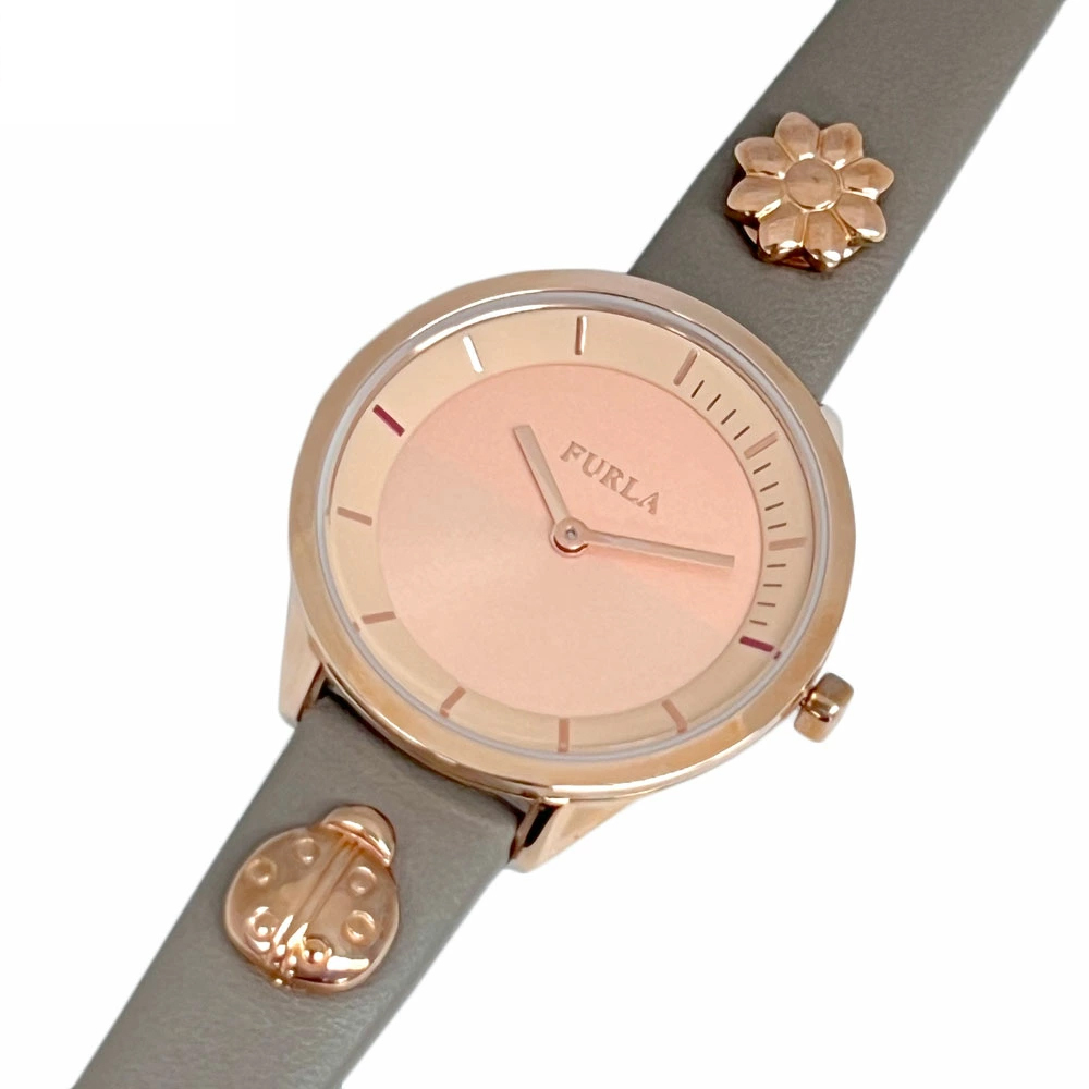【74214-1TS】 新品・展示処分品 FURLA/フルラ レディース腕時計 R4251112506 PIN 31mm グレージュ クォーツ 電池交換済み拍卖