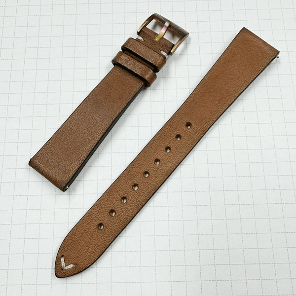 【未使用・長期在庫処分品】 B ORIS/オリス 純正ストラップ/ベルト 07 5 17 69G ビッグクラウン用 ブロンズ尾錠 17mm-14mm 拍卖