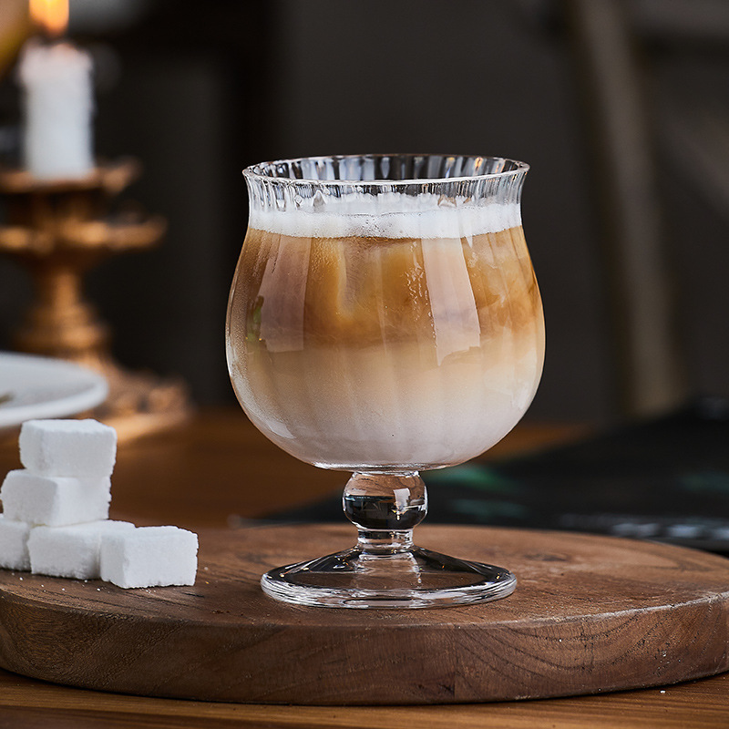 新品ゴブレット ロマンティック 2個セット 脚付グラス 200ml モール 水晶 ガラス ワイングラス 電子レンジOK 食器 グラス 酒器 贈り物拍卖