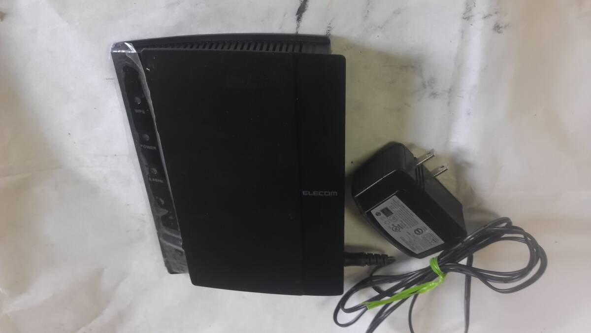 ●◆ELECOM admin無線LANルーター ブラック WRC-1167GHBK2ーS電源コード付き拍卖