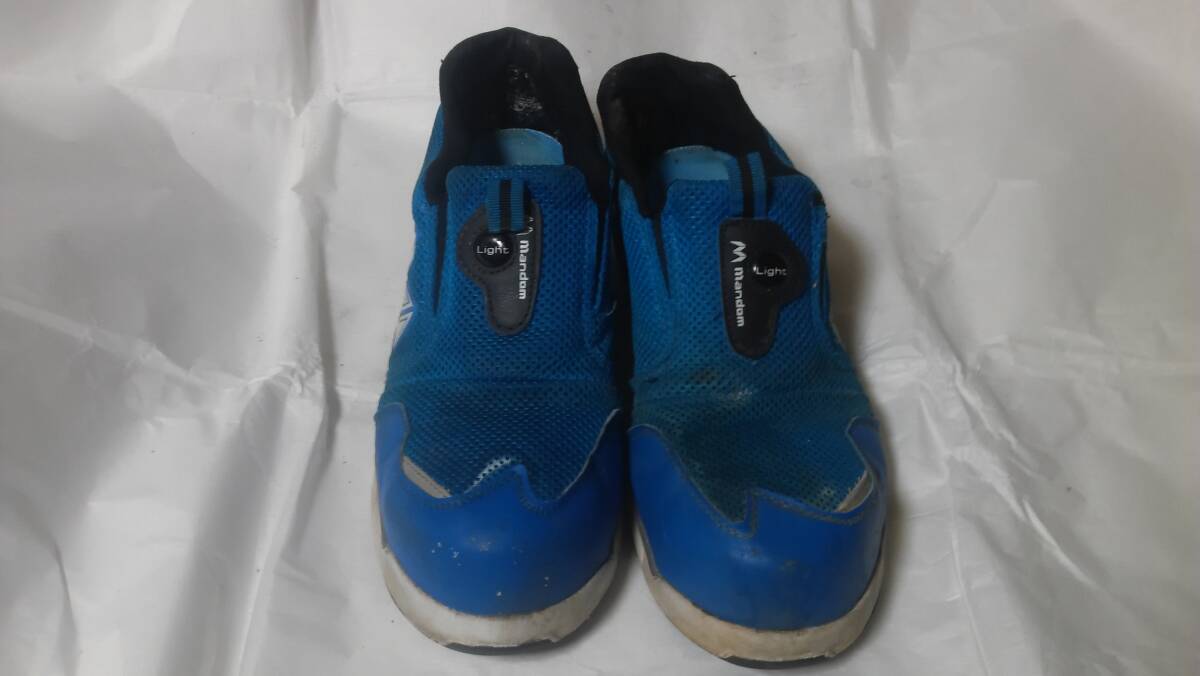 ◆mandom(マンダム) MARUGO (丸五)ブルーニットメッシュ安全靴27cmEEEEです リユース(もったいない出品)拍卖