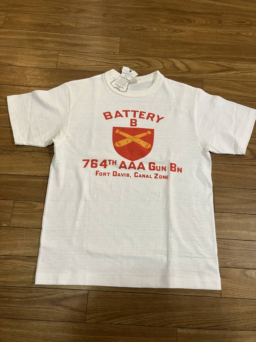 WAREHOUSE 4601 S/S TEE BATTERY B OFF Sサイズ拍卖