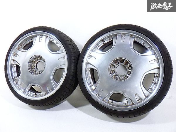 ●社外 19インチ 8J +35 PCD112/120 5H 5穴 ディッシュ ホイール 2本セット ベンツ BMW 即納 棚A-3拍卖