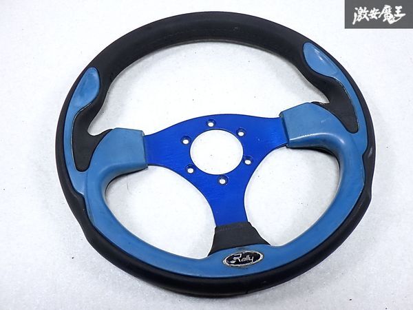 VICTOR ビクトール Rally 汎用 ウレタン ステアリング ハンドル 直径約320mm 32パイ ブルー 青 即納 棚M-3-7拍卖