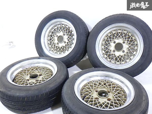 ●MARUMI TRADING マルミトレーディング SPEED RACING スピードレーシング 14インチ PCD114.3 4H 4穴 ホイール 4本 旧車 即納 棚A-3拍卖