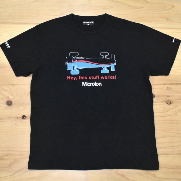 2007年 UT Microlon 企業コラボ Tシャツ sizeXL 黒ブラック ユニクロ マイクロロン 会社 オイル添加剤 2000年代 ブランド古着 ビッグ 2000s拍卖