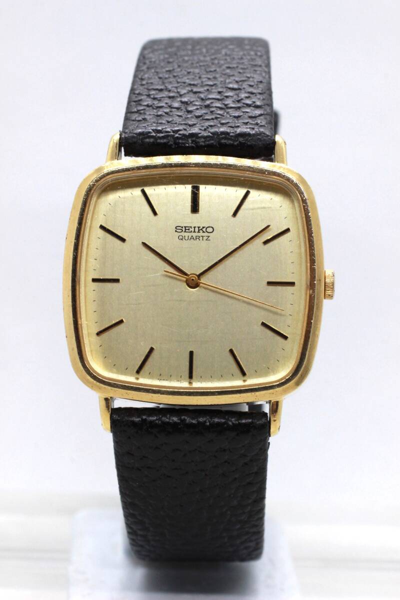 【SEIKO】7431-5250 QUARTZBASE METAL ST.STEEL BACK JAPAN A 中古品時計 電池交換済み 未使用牛革ベルト装着 25.9.14拍卖