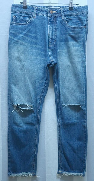 3-8675/edit clothing クラッシュ加工デニムパンツ エディットクロージング 拍卖