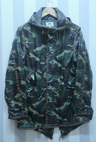 4-4398/KIFFE カモ ナイロンジップアップパーカー キッフェ 拍卖