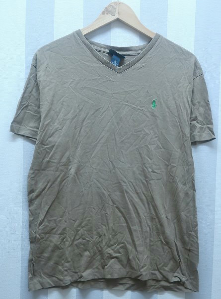 2-2418B/Ralph Lauren 半袖VネックTシャツ ラルフローレン 送料200円 拍卖